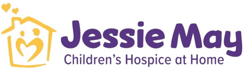 Purple Jessie May logo with the text 'Children's Hospice at Home'